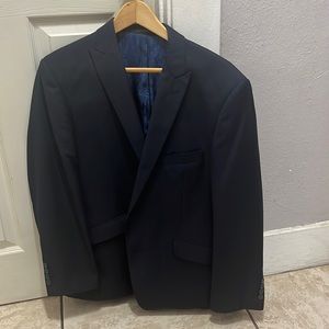 The brand is Portfolio it’s super 160’s and is a 44 size